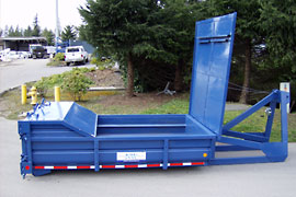 Bins have a 6 yd. Capacity and Large Opening for up to 3 Trucks Cleaning at the Same Time